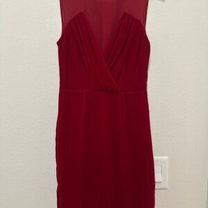 Elegant Red Sleeveless Dress